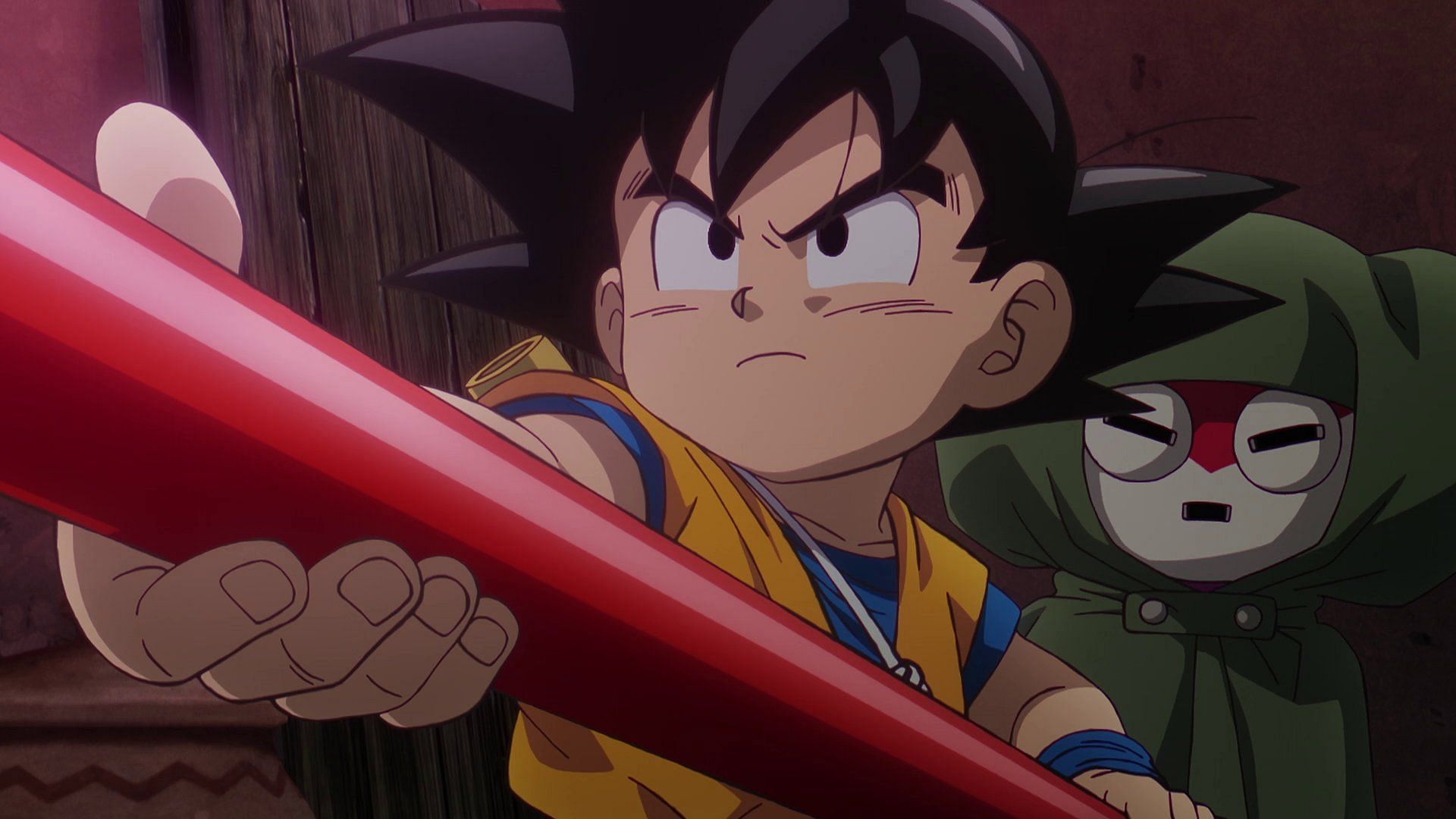 Goku protecting the girl in the most recent episode (Image via Toei Animation).