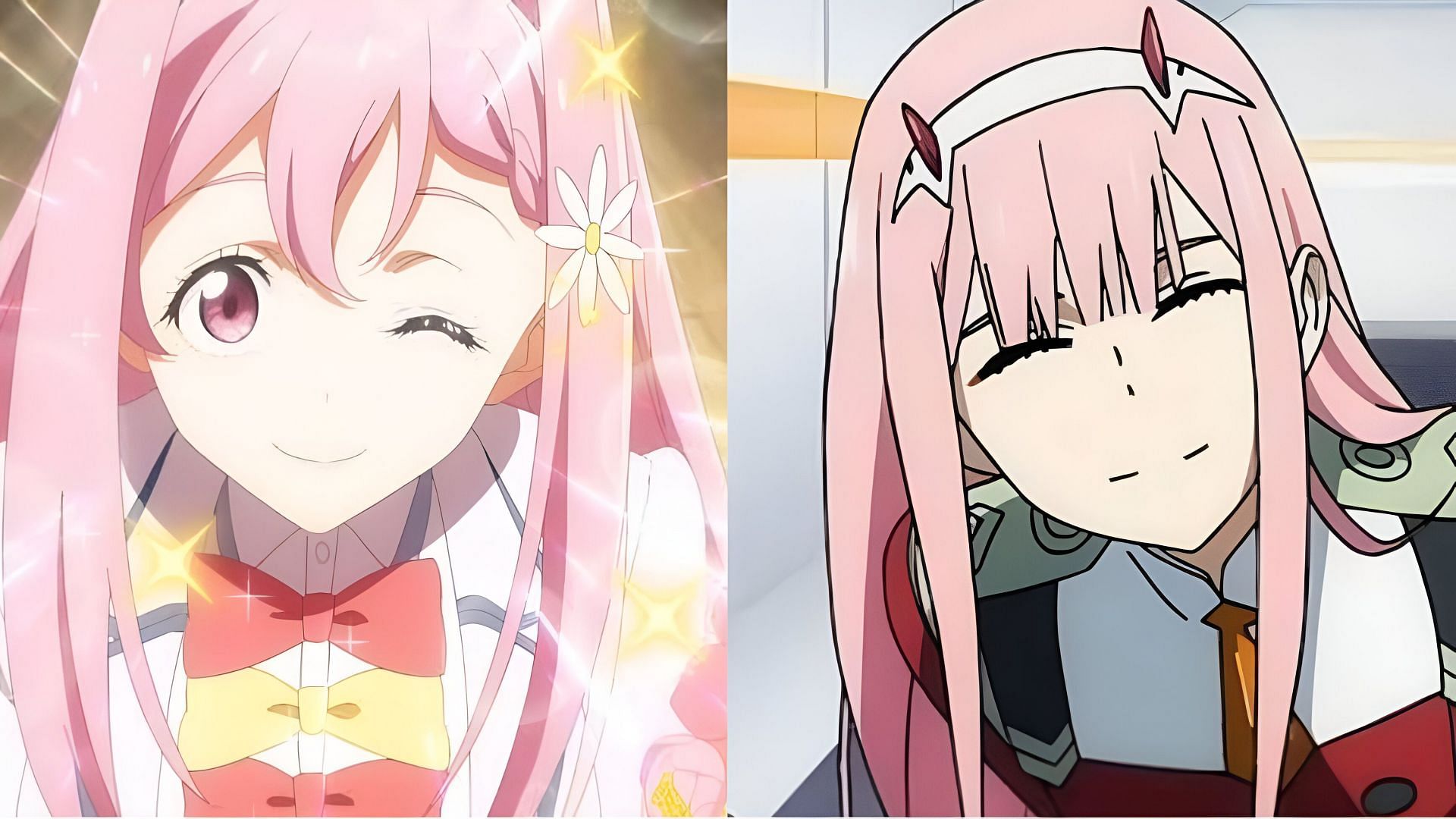 Karen and Zero Two as seen in the anime (Image via A-1 Pictures, TRIGGER, and CloverWorks)