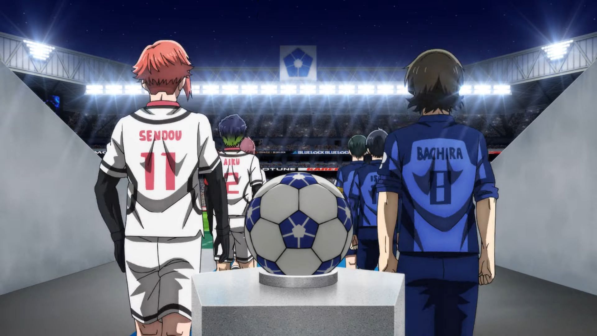 Blue Lock XI and Japan U-20 as seen in Blue Lock Season 2 Episode 6 (Image via 8bit)