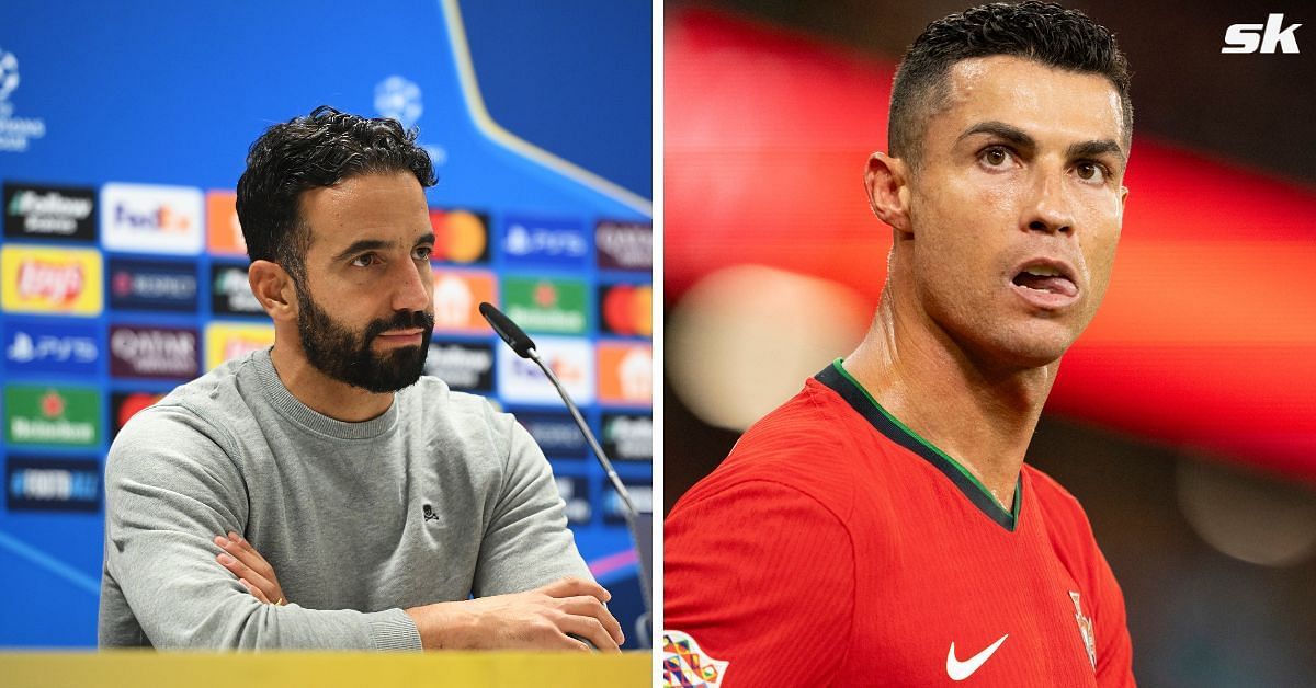 Manchester United head coach Ruben Amorim and Cristiano Ronaldo 