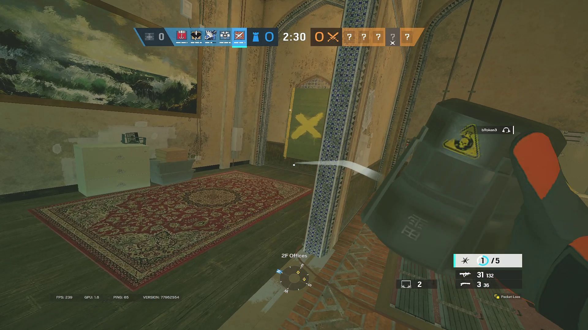 Placing Gu-Mines at potential attacker entry points (Image via Ubisoft)