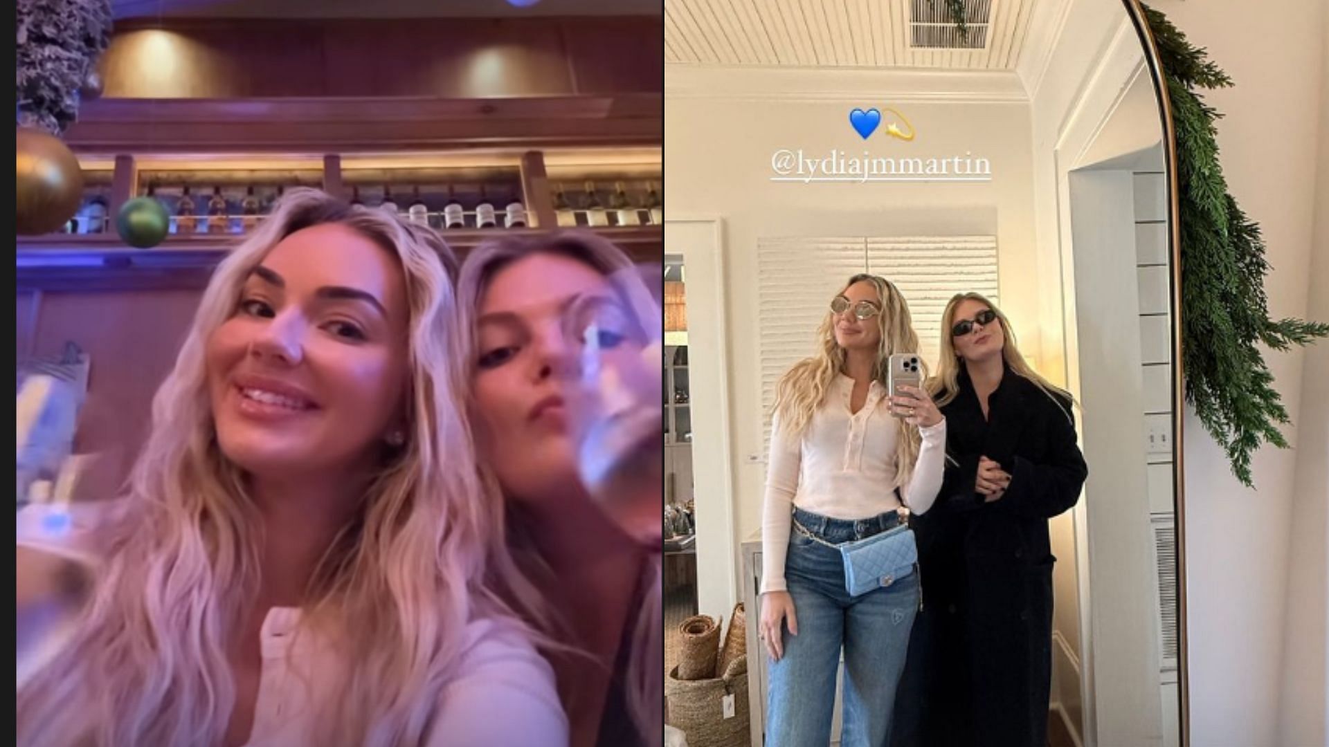 Chelsea Freeman enjoying some girls time with friend Lydia