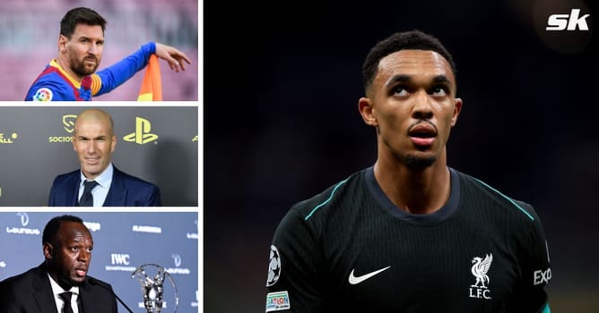 Alexander-Arnold names Lionel Messi, Zidane and Usain Bolt as his 3 dream barbecue guests; picks 'head of the table' from them
