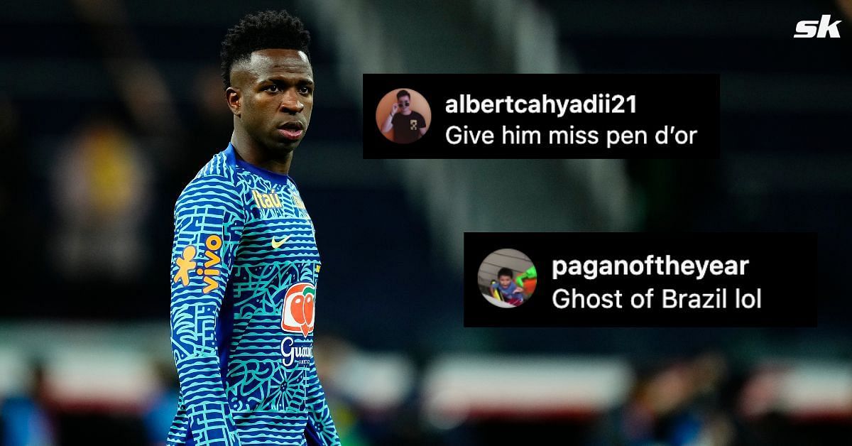Fans blasted Vinicius Junior on social media