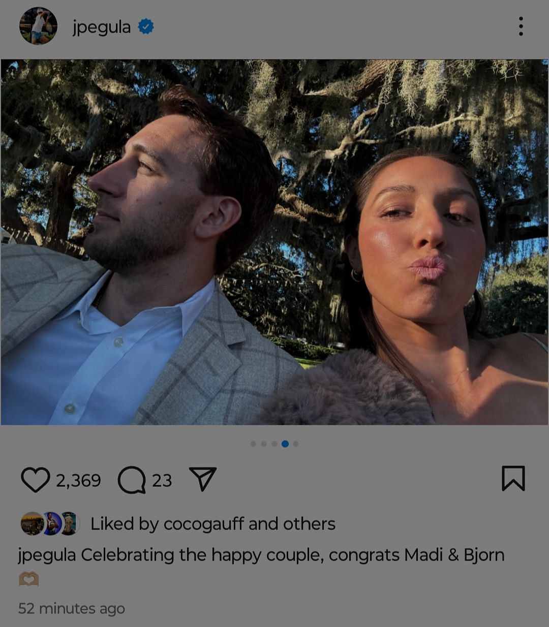 Pegula on Instagram