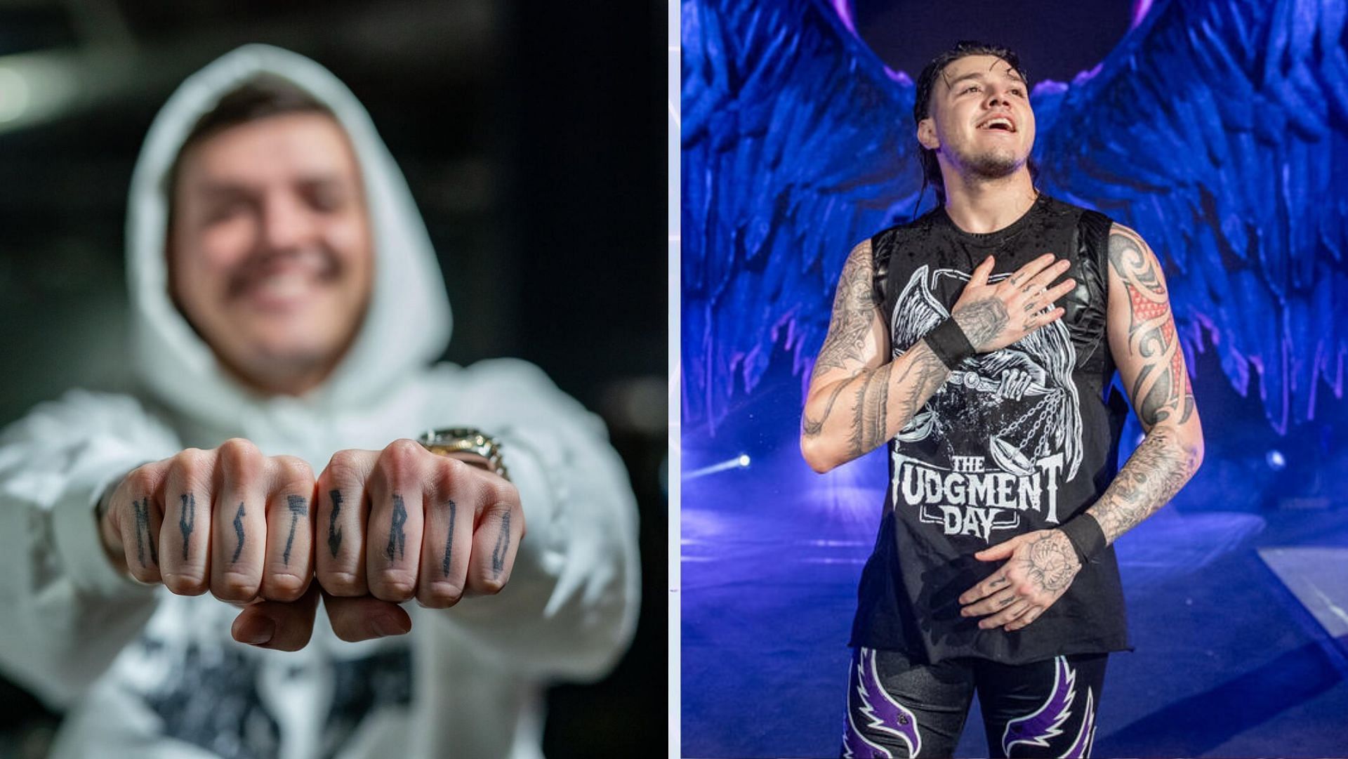 Dominik Mysterio turned on Rey Mysterio to join The Judgment Day. [Images Source: WWE.com]