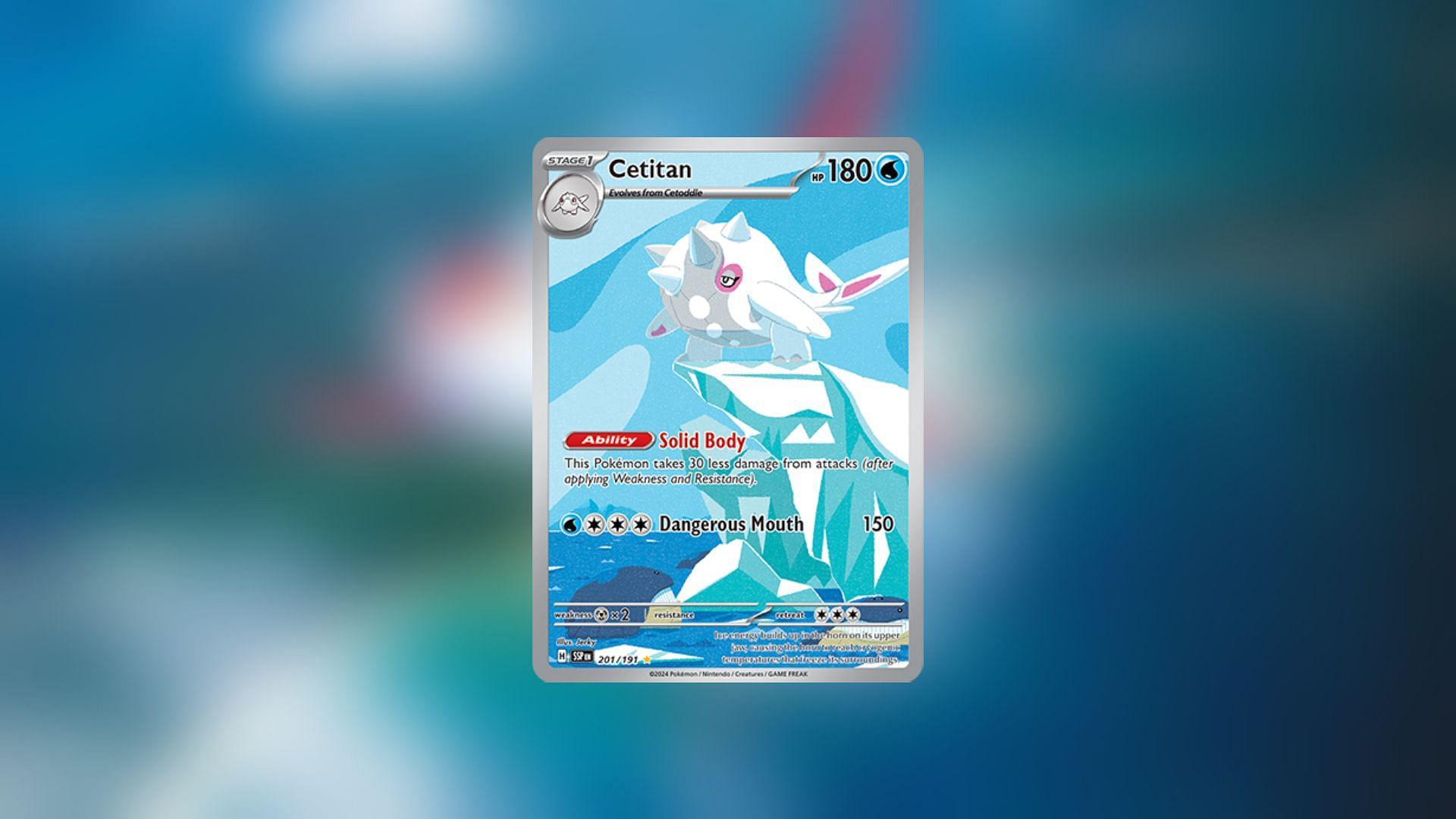 Cetitan can be a great early wall towards the beginning of a match when players still have relatively weak cards (Image via The Pokemon Company)