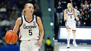 Paige Bueckers and teammates gasp after UConn star’s goofy fall while greeting fans