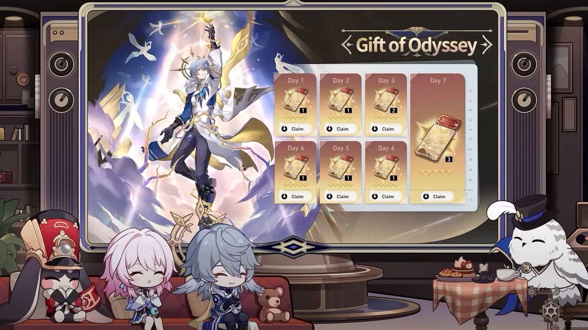 The Gift of Odyssey event will return in version 2.7 (Image via HoYoverse)