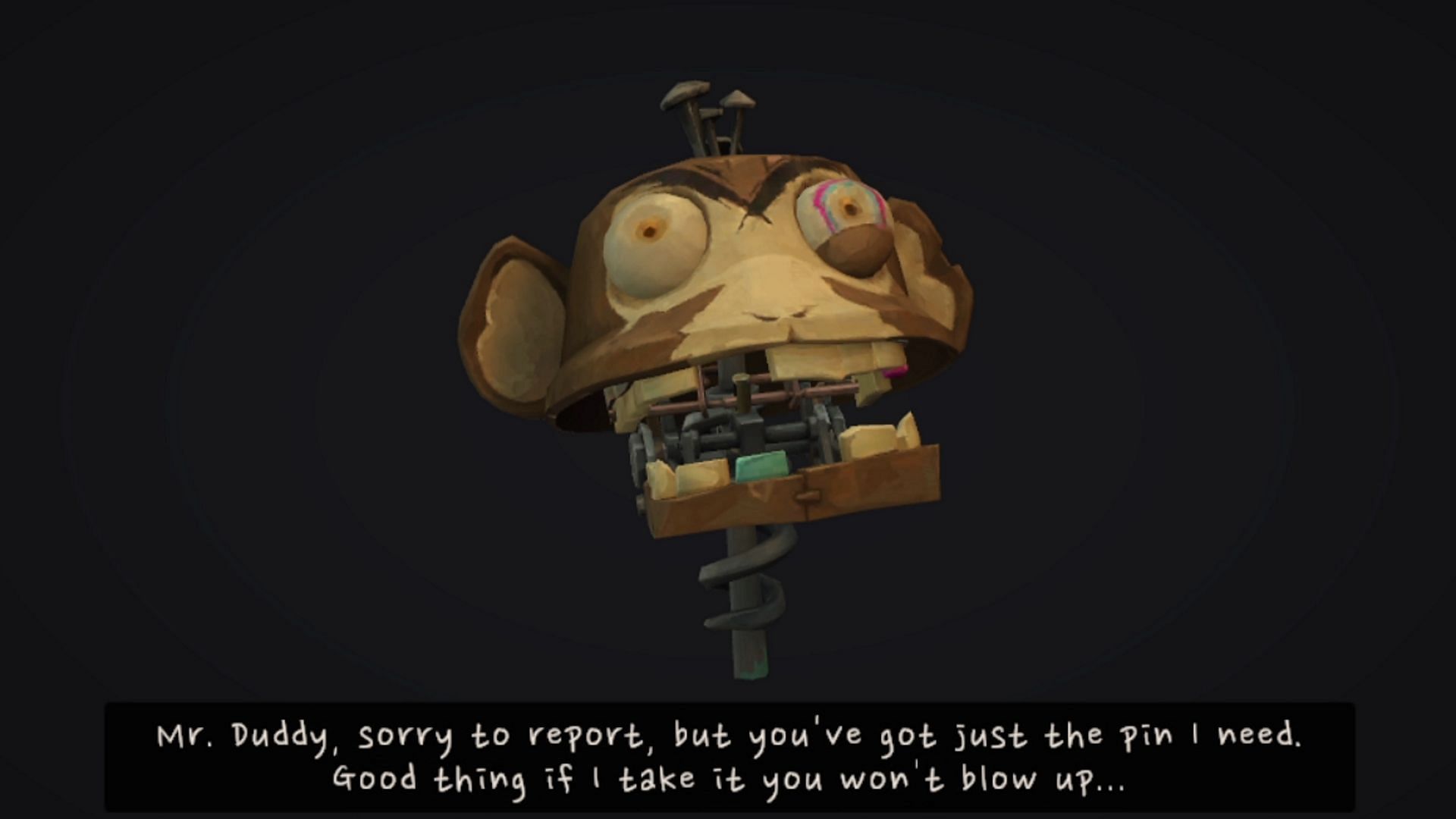 Extract the pin out of Mr. Duddy (Image via Riot Games)