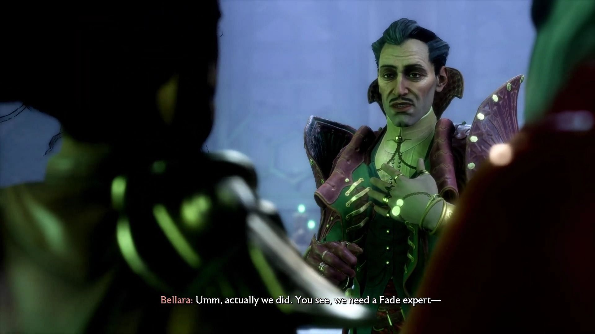 Talk to Emmrich to start the quest (Image via BioWare)