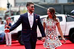 PICTURE: Bryce Harper & wife Kayla turn heads in chic winter wear at recent health-focused event