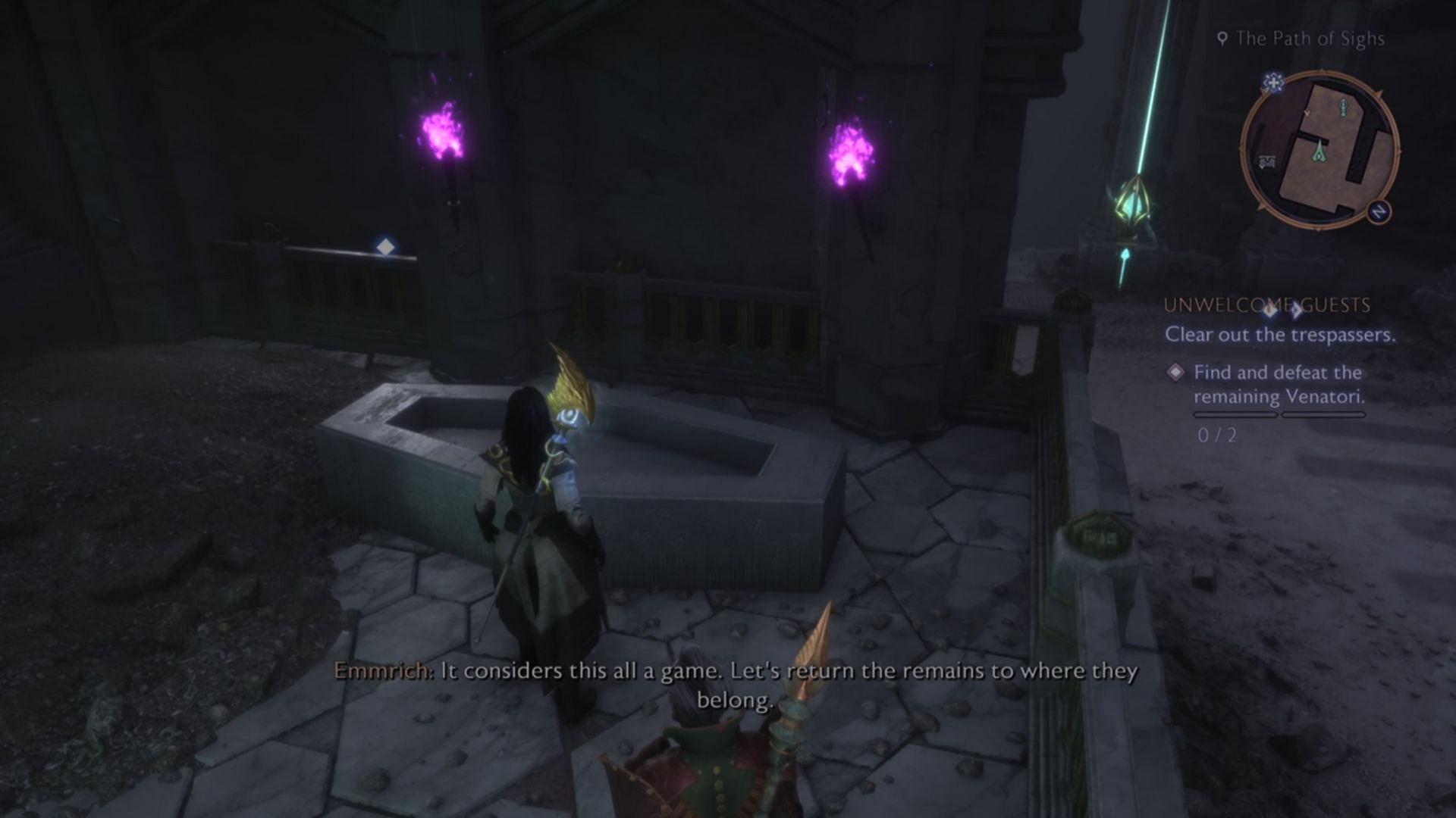 All Purple Torches location in Dragon Age The Veilguard (Image via Electronic Arts)