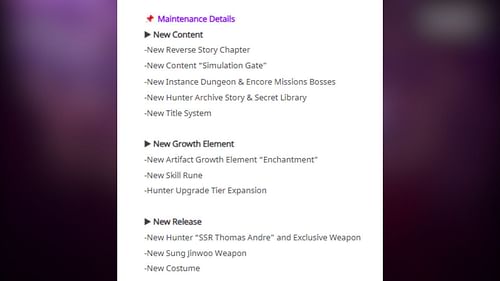 New content in the upcoming November 28 update (Image via Netmarble)