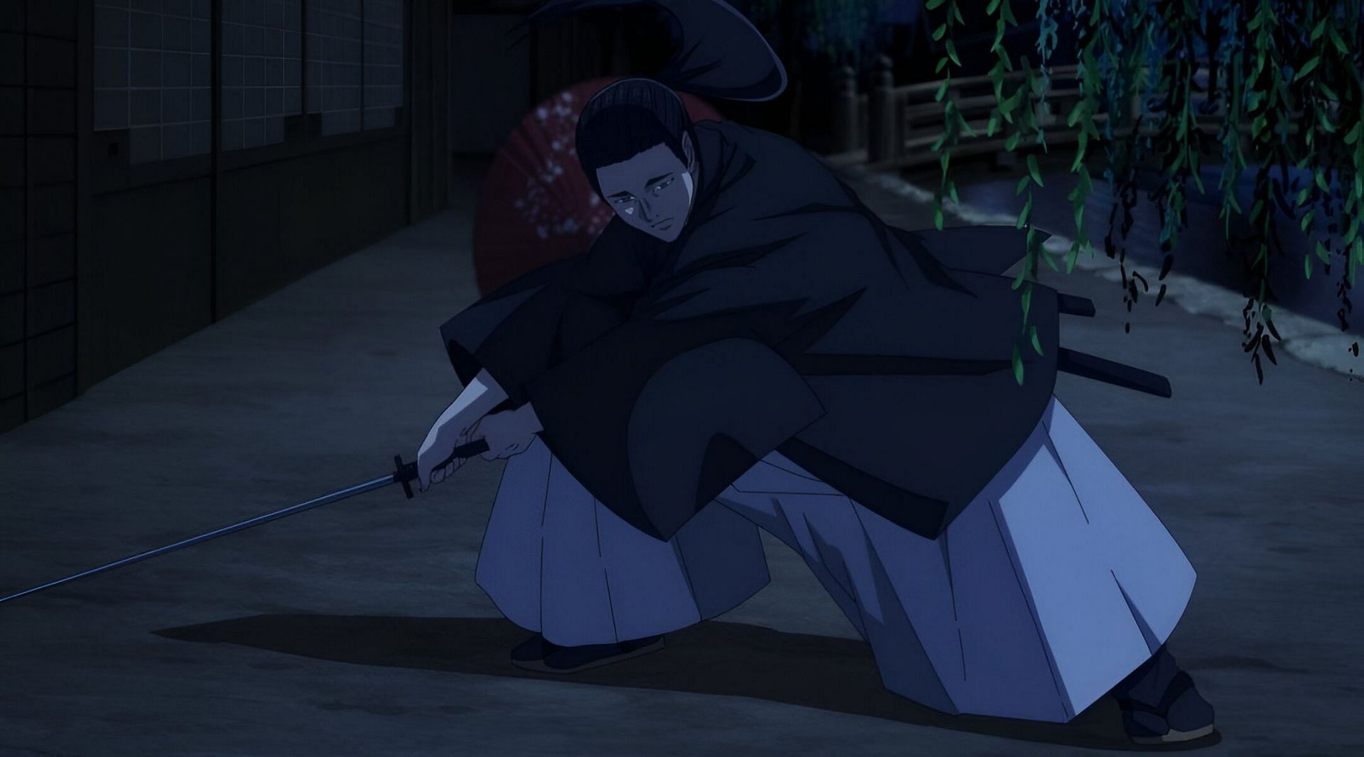 The unnamed swordsman who nearly killed Nio and Hajime as seen in the anime series (Image via Maho Films)