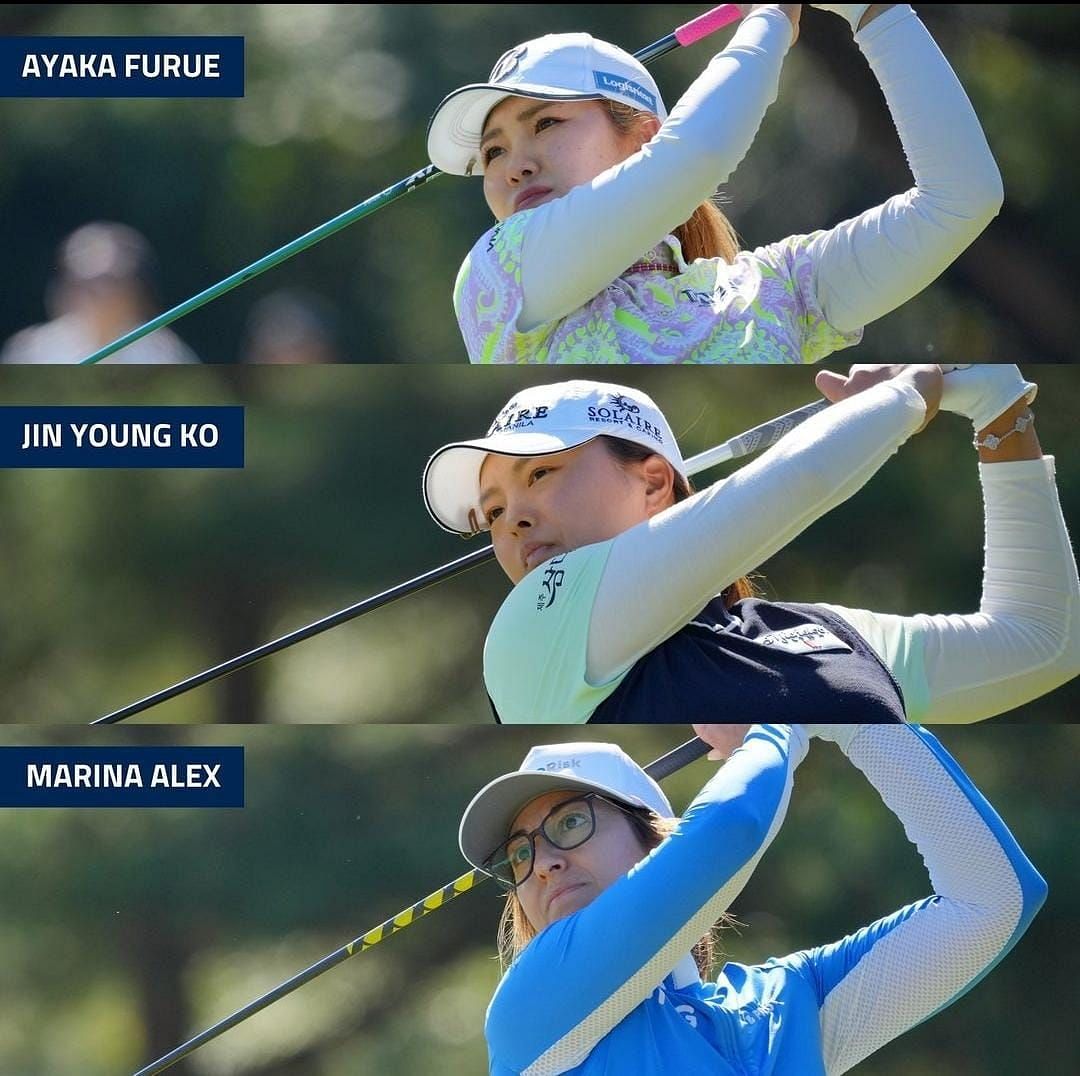 Ayaka Furue, Jin Young Ko, and Marina Alex | @lpga_tour on Instagram