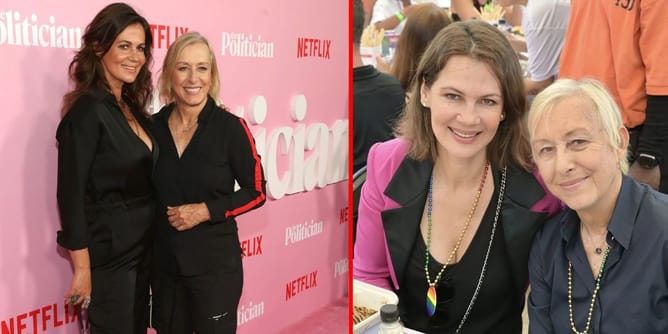 In Pictures: Martina Navratilova shares adorable kiss with wife Julia Lemigova during red carpet outing in Miami