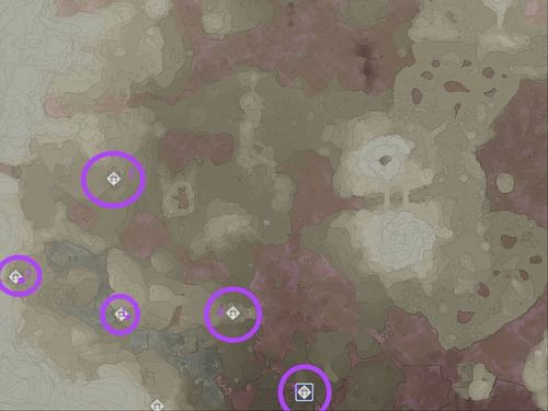 Enshrouded's Ancient Vaults are located on this map. (Image via Keen Games)