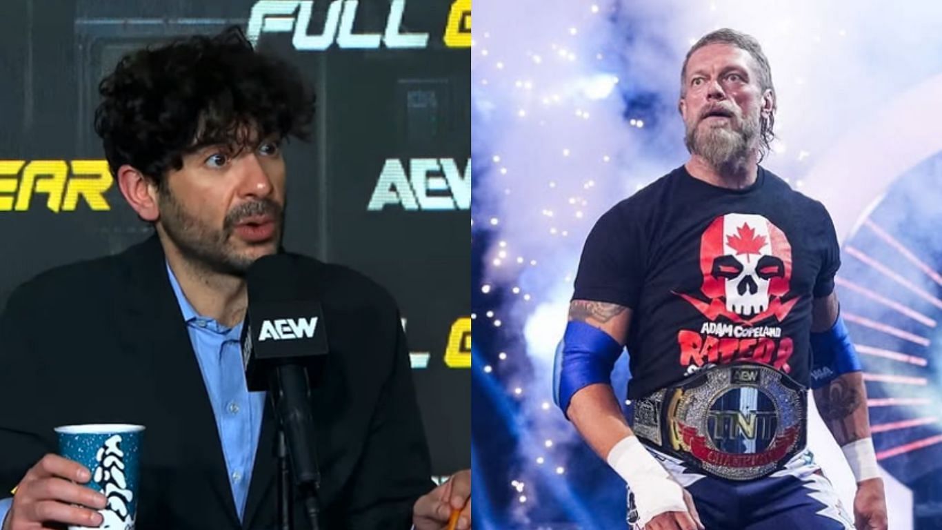 Tony Khan is the president of AEW [Image source: AEW YouTube &amp; Adam Copeland