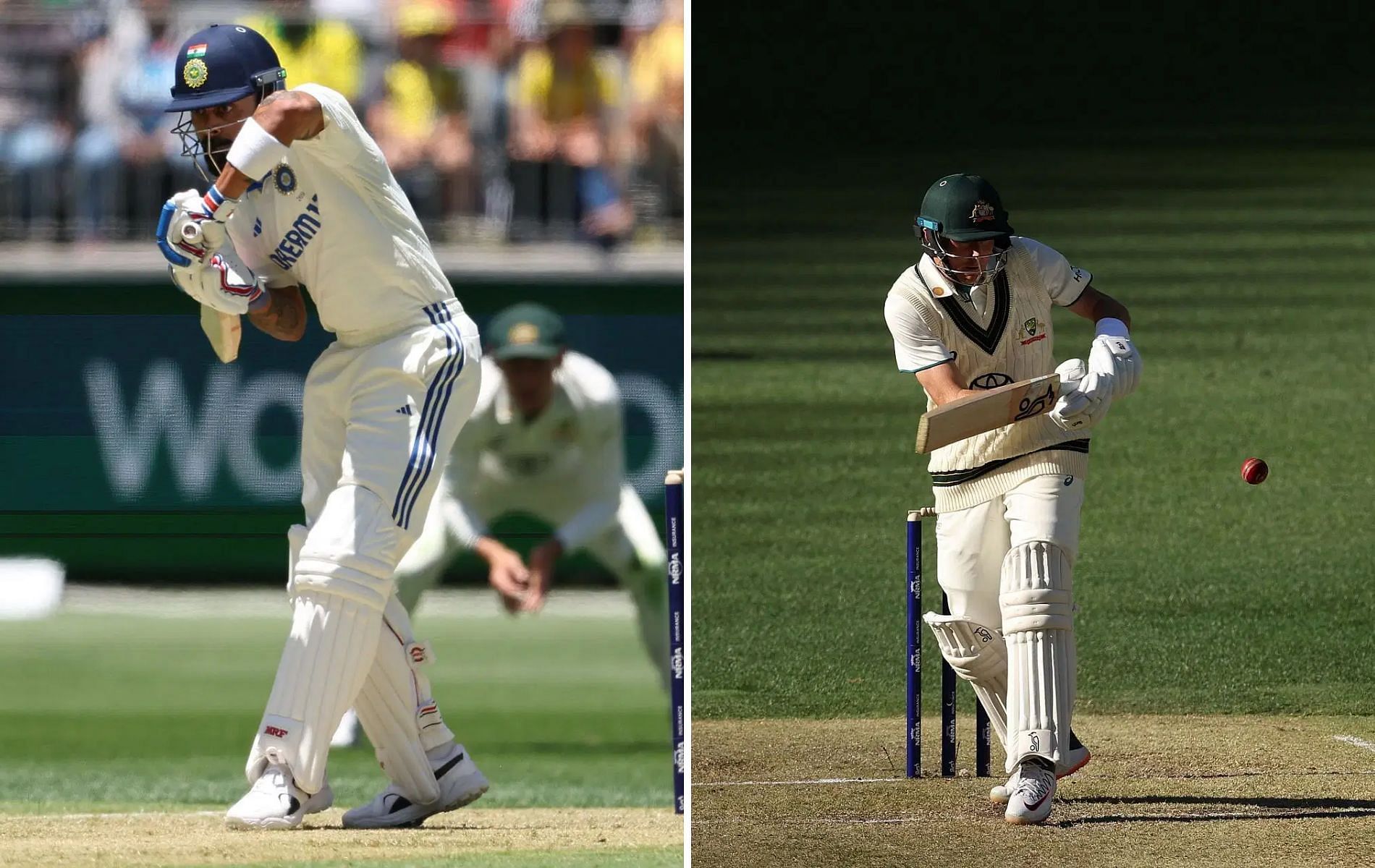 Some of the star batters from both teams struggled to find their feet on Day 1 of the Perth Test [Credit: Getty]