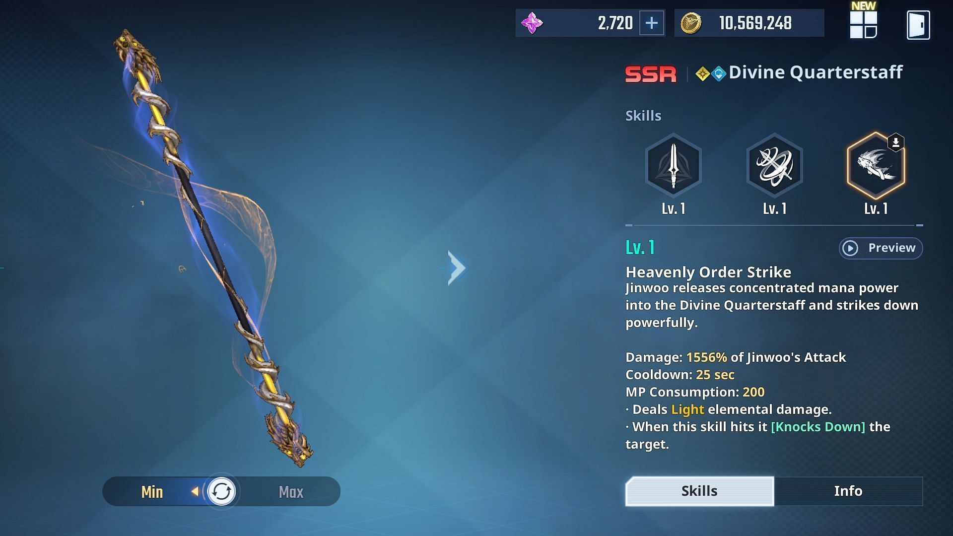 The weapon's skill in Solo Leveling Arise (Image via Netmarble)