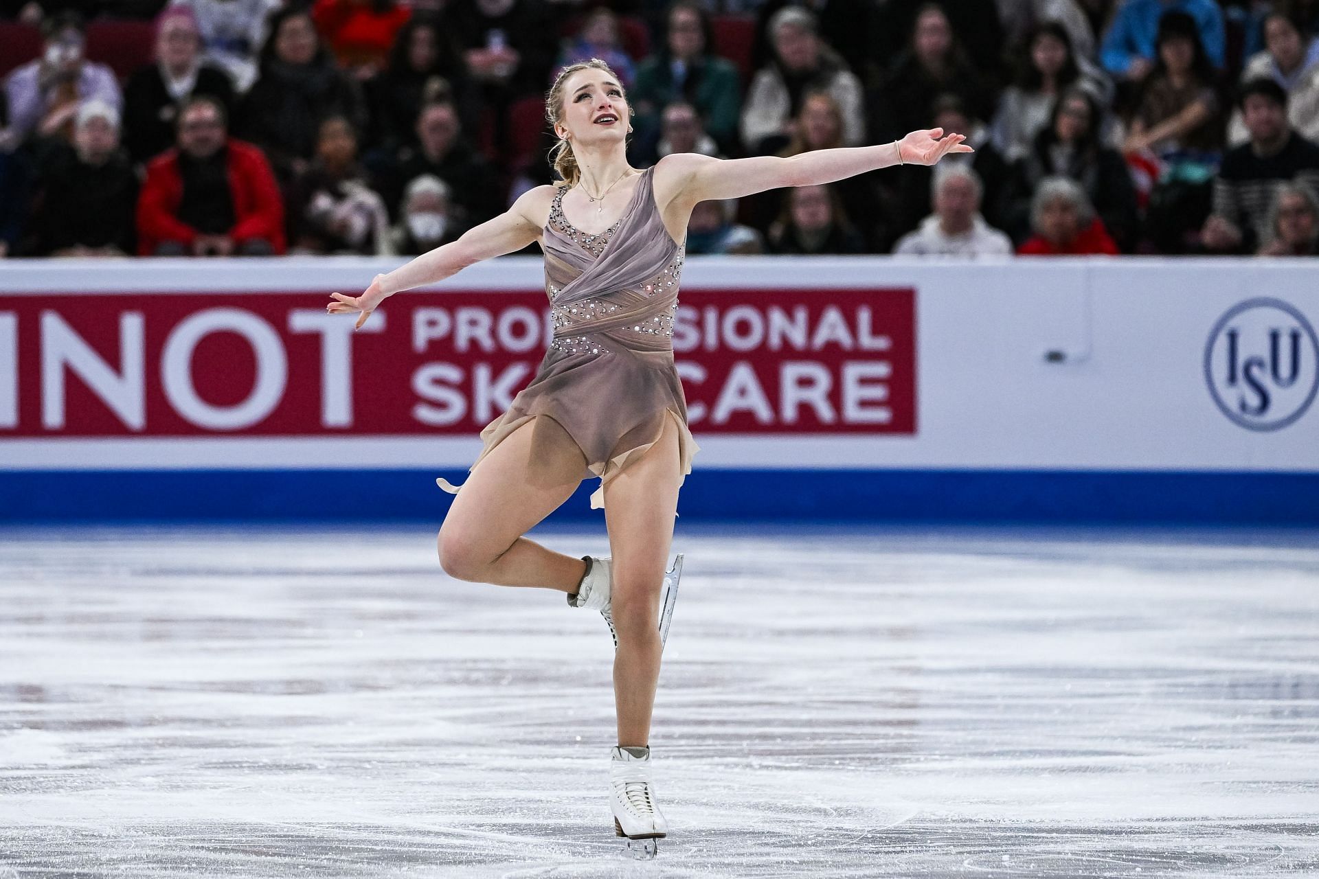 Glenn at the ISU Figure Skating Championships (Image via Getty Images)