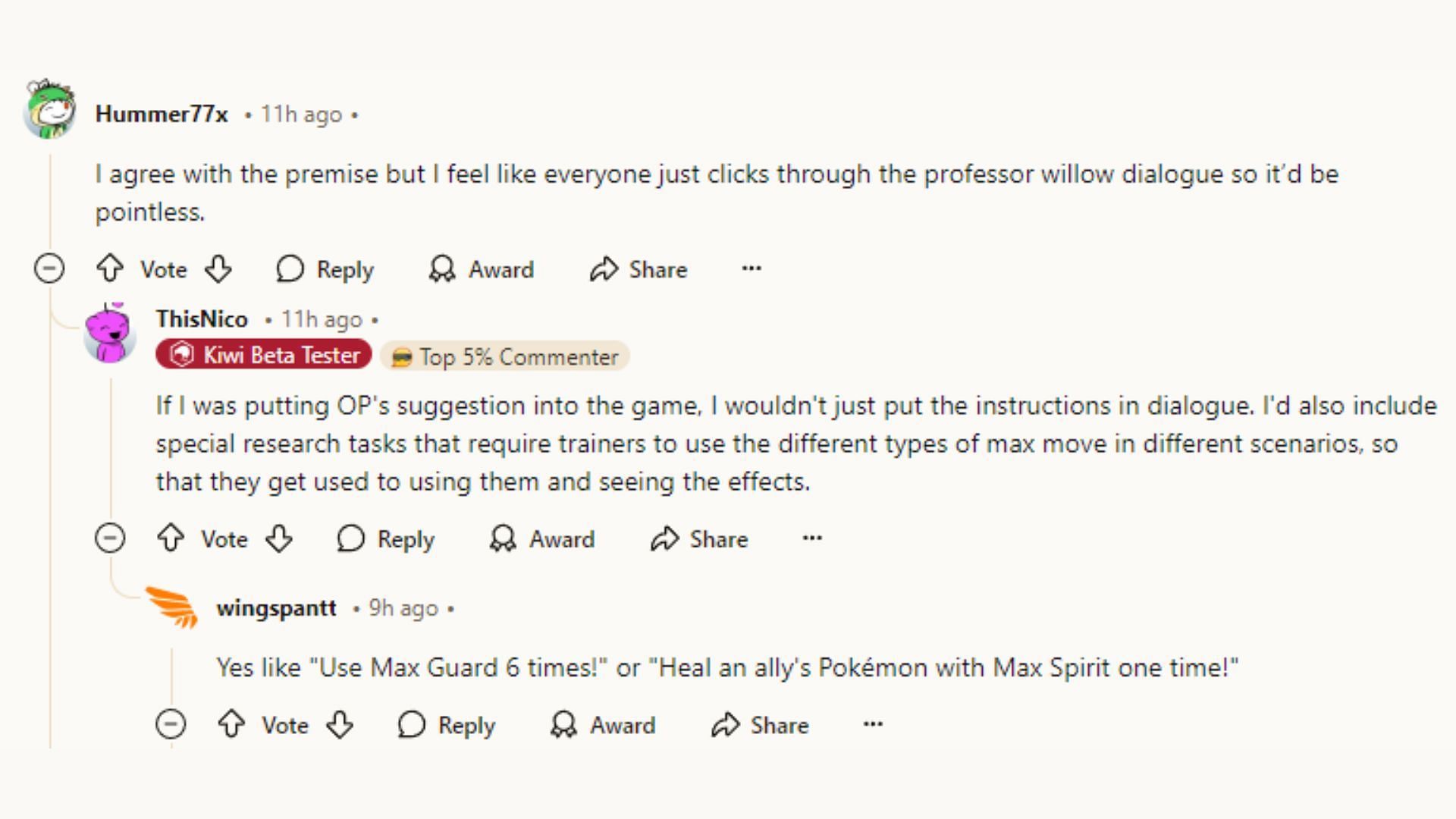 The Reddit post by TRal55 sparked interesting discussion among Pokemon GO players (Image via Reddit)