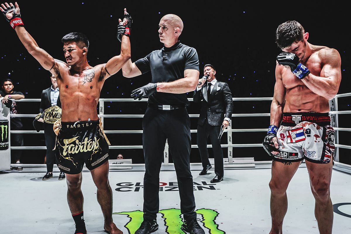 Rodtang Jitmuangnon and Jacob Smith - Photo by ONE Championship