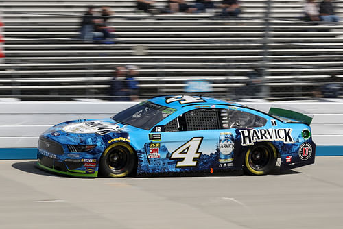 NASCAR Cup Series driver Kevin Harvick (4) during qualifying for the Drydene 400 at Dover International Speedway. Mandatory Credit: Matthew O'Haren-Imagn Images