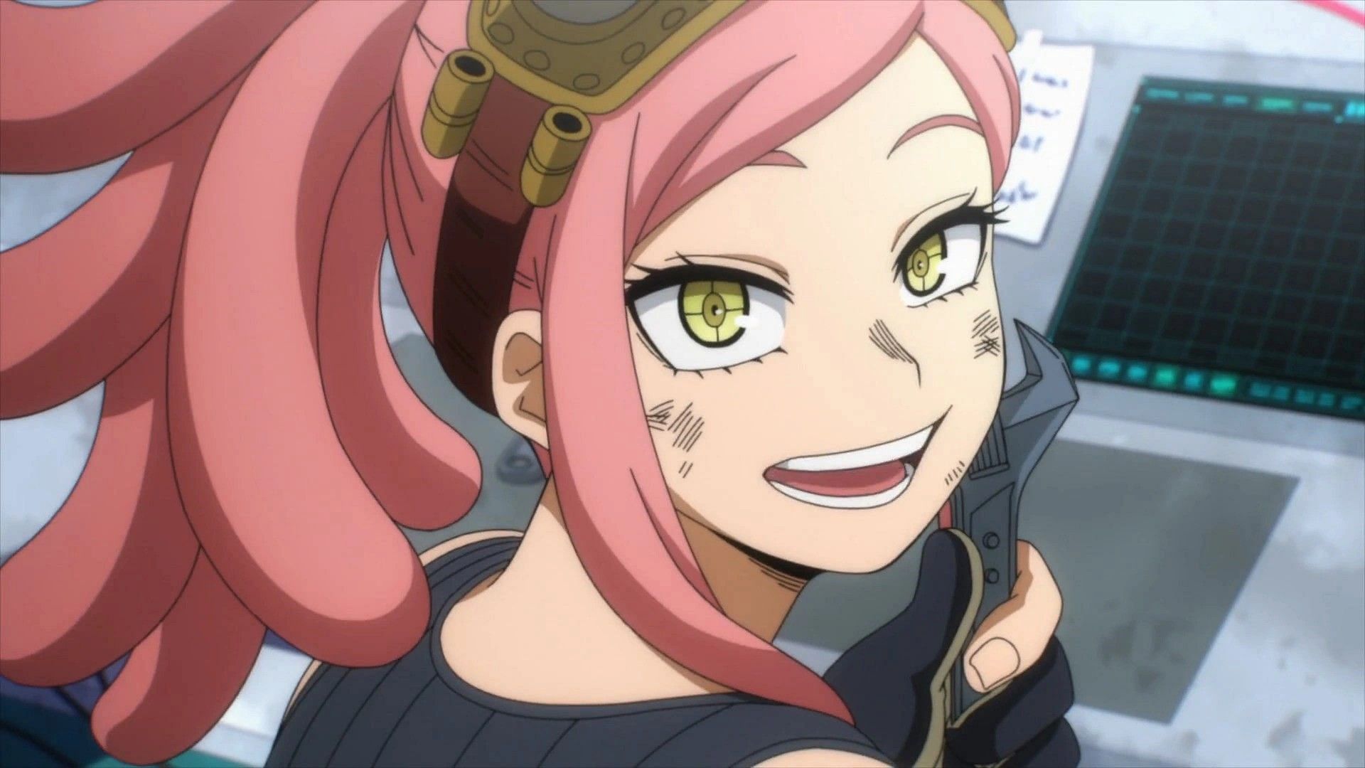 Hatsume working in the anime (Image via Bones)