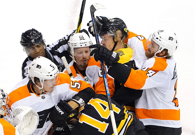 NHL: Eastern Conference Qualifications-Boston Bruins vs Philadelphia Flyers - Source: Imagn