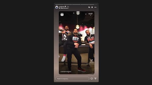 Jey reunites with Jimmy and Roman Reigns! [Image credit: Roman Reigns' Instagram]
