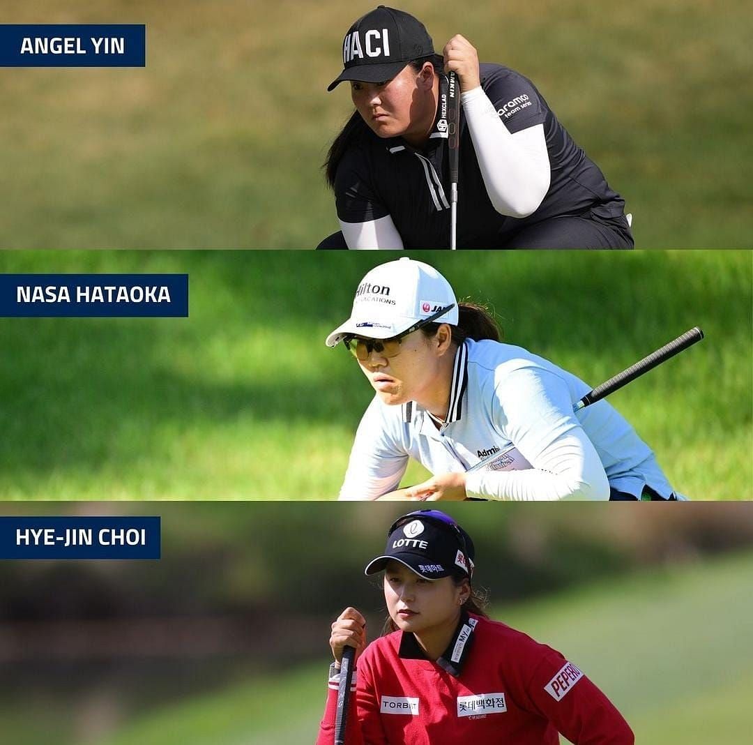 Angel Yin, Nasa Hataoka, and Hye-Jin Choi | @lpga_tour on Instagram