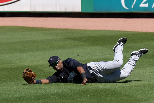 Socrates Brito in action during Spring Training (Imagn)