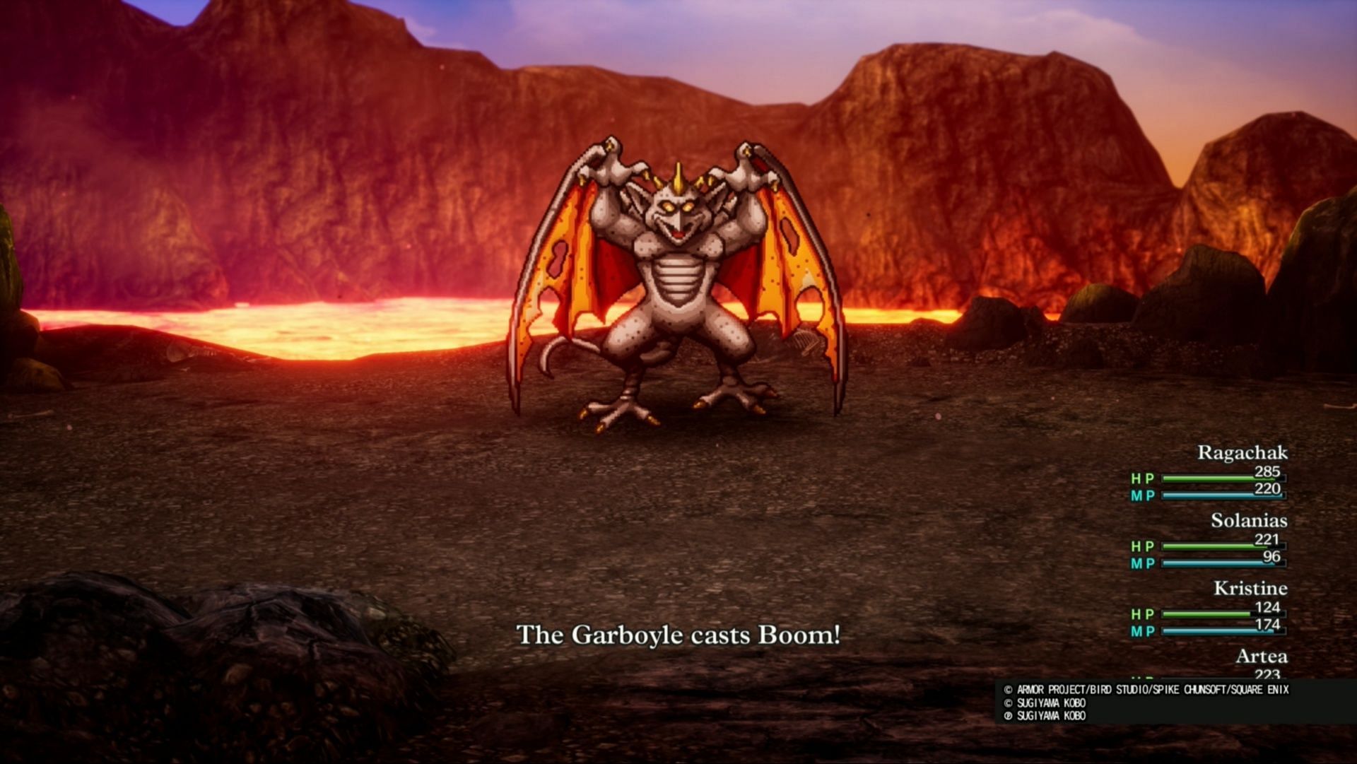 This boss can cast spells up to three times a round, so beware! (Image via Square Enix)