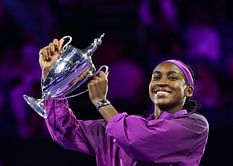 In Pictures: Coco Gauff joins her grandmother for adorable 'seafood date' after returning home to Florida as WTA Finals champ