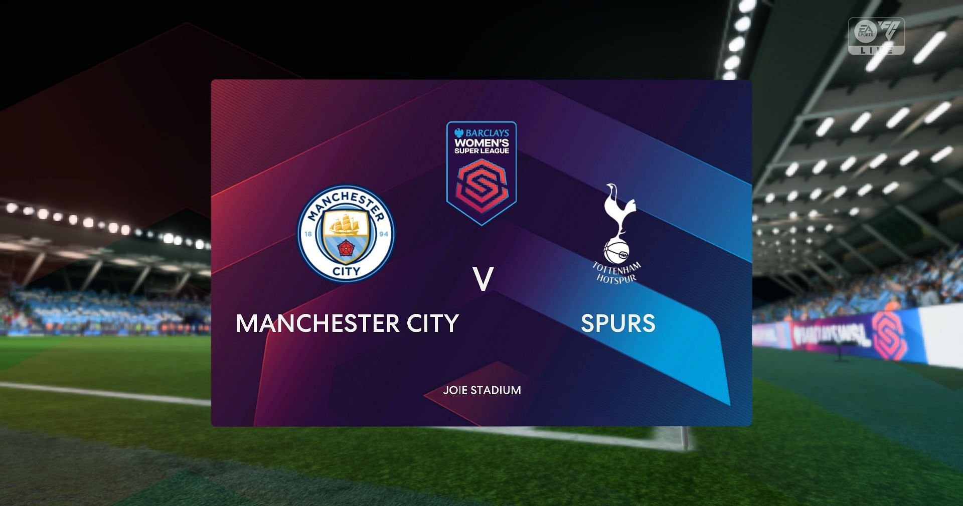 Man City Women to host Spurs in the BWSL (Image via EA Sports)