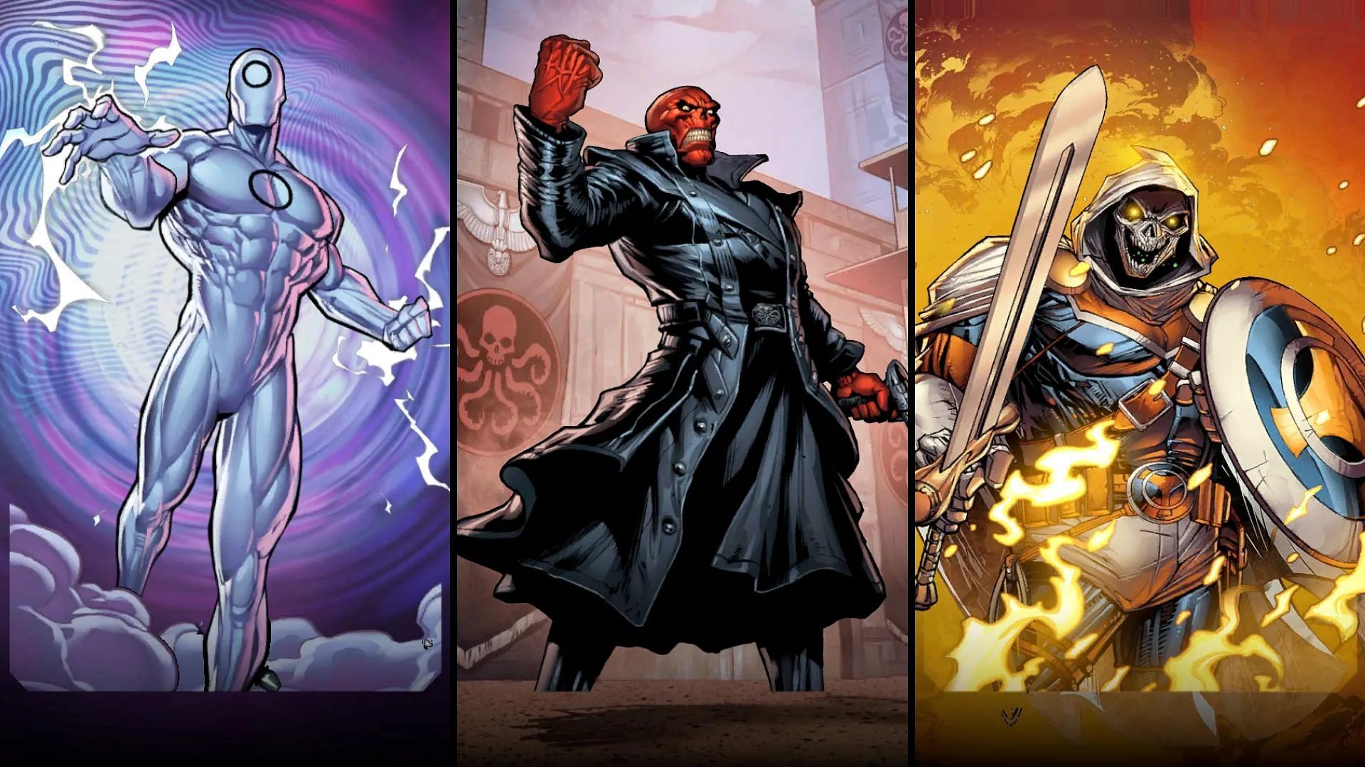 This Marvel Snap Sebastian Shaw counter deck lessens the impact of Sebastian Shaw by filling the board with high-power cards that outgrow his power level (Image via Nuverse)