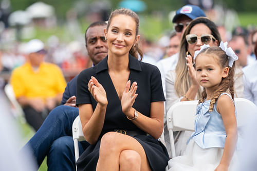 Derek Jeter's Wife and Daughter - Hannah and Bella (Photo via IMAGN)