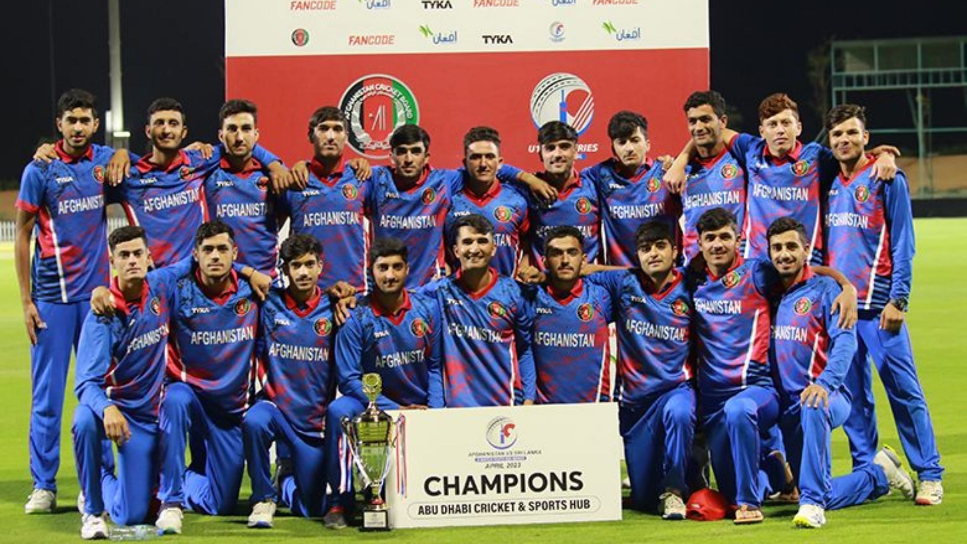 Afghanistan Under-19 team will participate in a tri-series against Pakistan Under-19 and UAE Under-19 (Image Credits; Afghanistan Cricket Board)