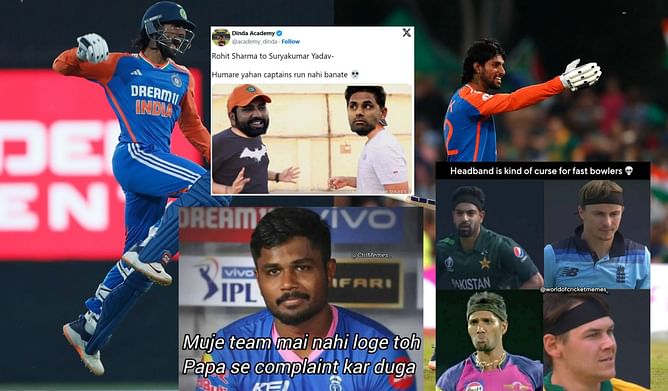 "Mujhe team mai nahi loge toh papa se complaint kar dunga"- Top 10 funny memes as India reach 219/6 in 1st innings of 3rd T20I vs South Africa 2024