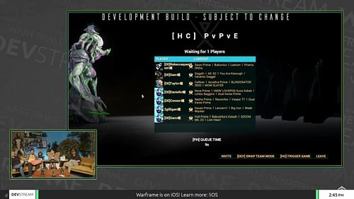 The actual queue screen will likely be different on the live client (Image via Digital Extremes)