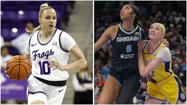 Angel Reese and Cameron Brink react to TCU star Hailey Van Lith