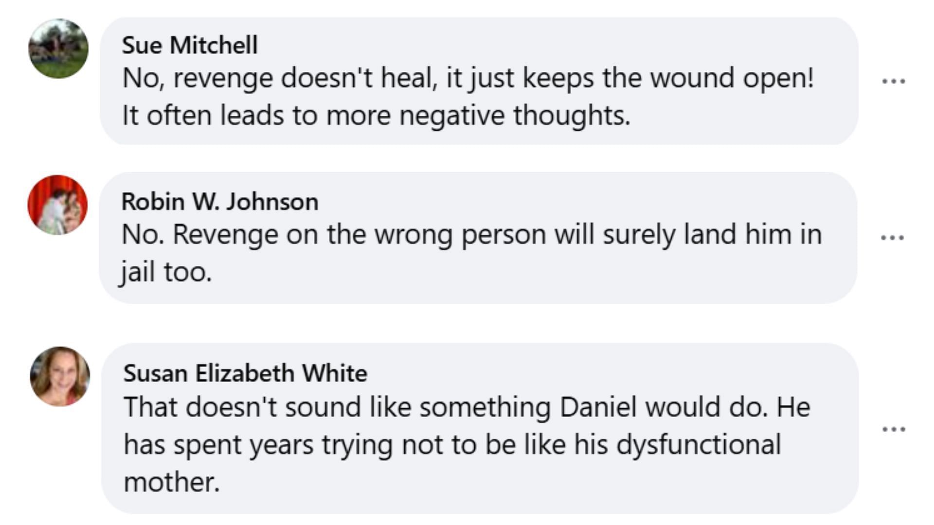 More fan reactions in the same thread (Image via Facebook/Soaps Spoilers/DRoy Perrin)