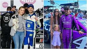 After Denny Hamlin’s fiancée, Josh Berry, and Daniel Suarez’s wives take part in 'I've Loved You Since' IG trend, sharing early couple photos