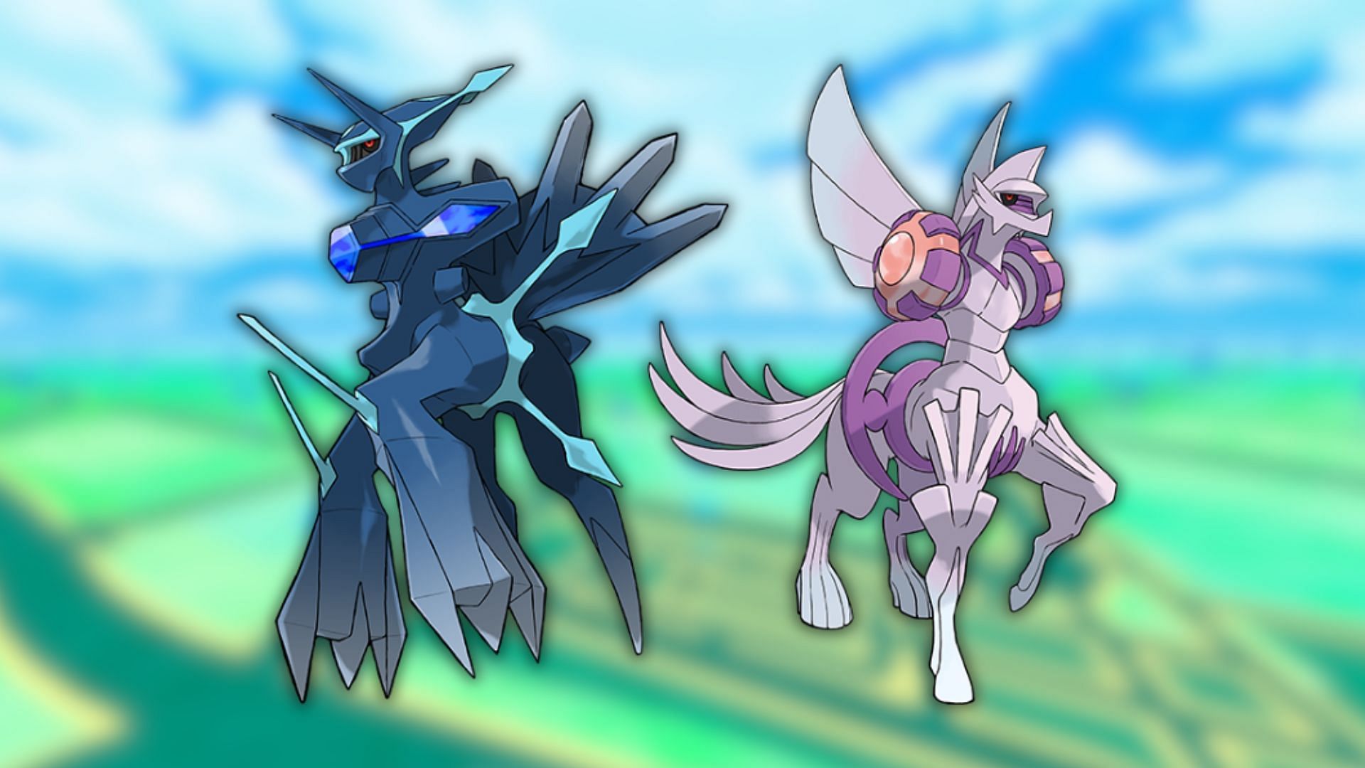 Origin Forme Dialga and Palkia (Image via The Pokemon Company)