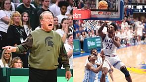 Michigan State’s Tom Izzo doesn't shy away from praising Kansas star KJ Adams; compares him to 5x NBA champ