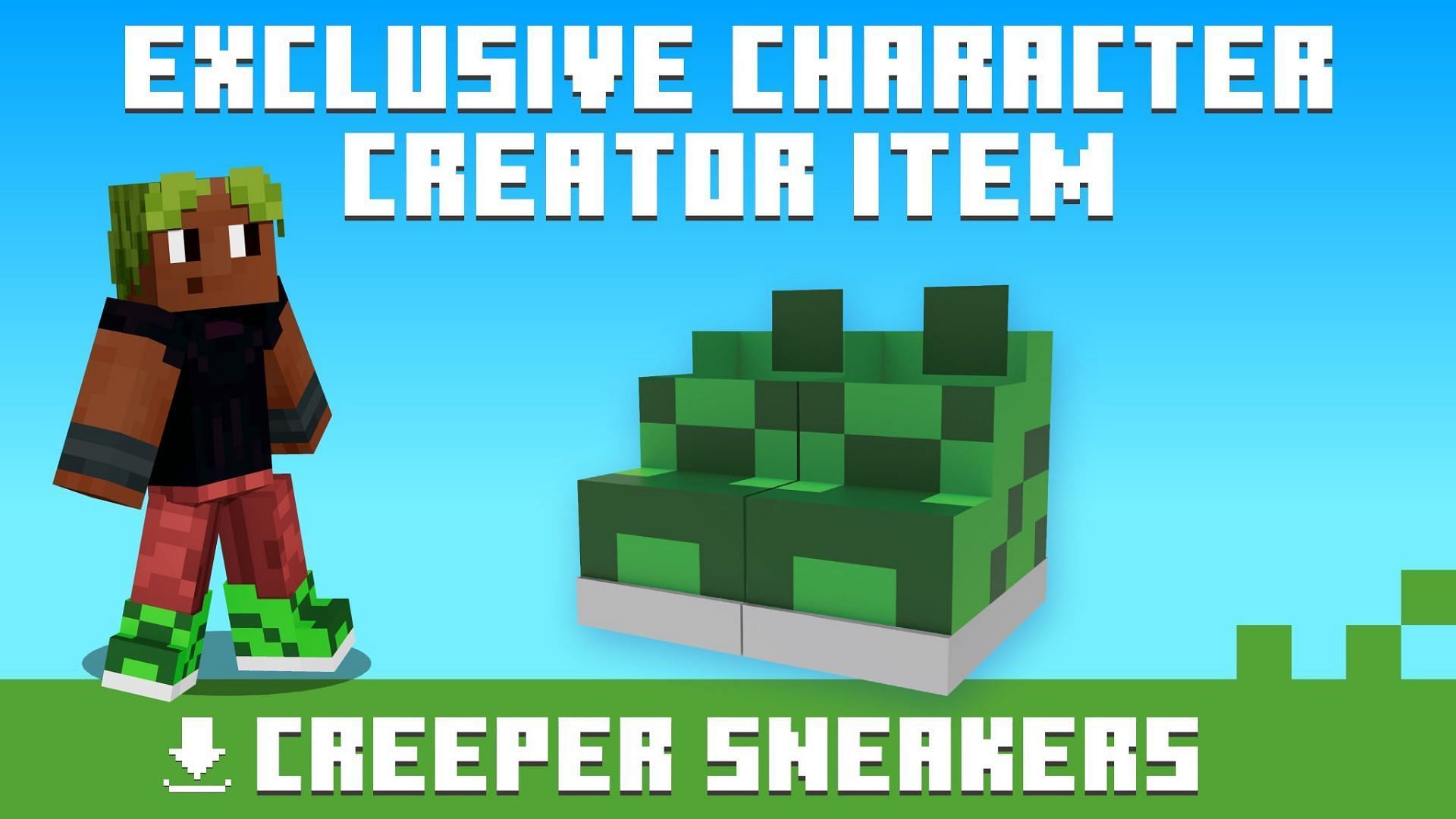 All purchases of the exploding RC creeper toy come with a digital cosmetic code which can be redeemed in-game (Image via X/Minecraft)