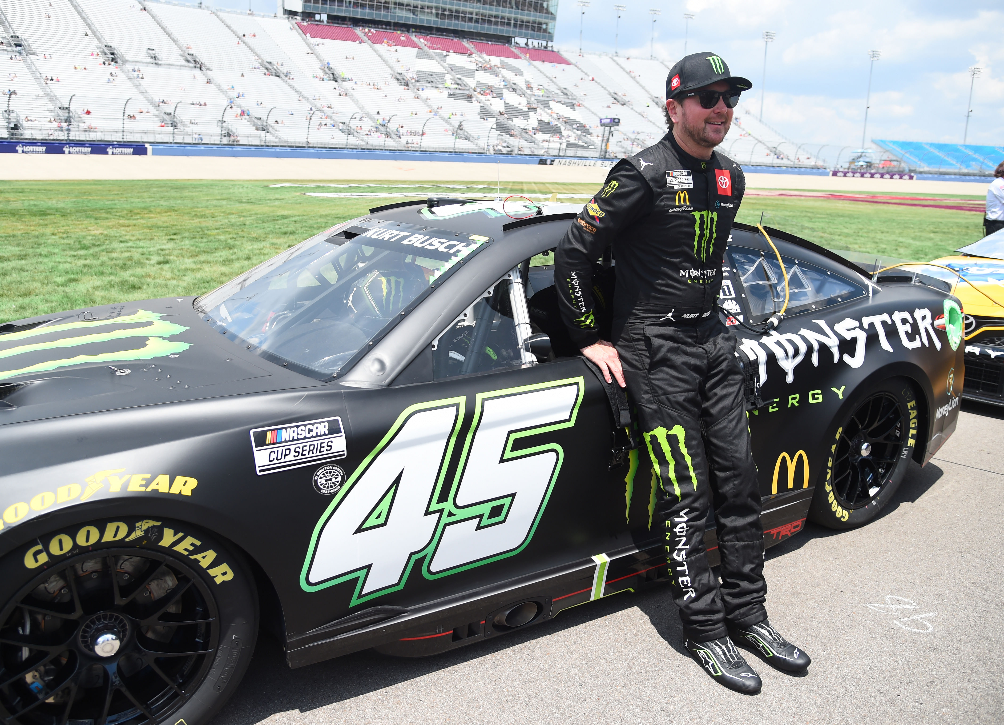 Kurt Busch drove the No. 45 Toyota Camry during his final stint in the NASCAR Cup Series - Source: Imagn