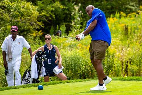 Charles Barkley at a LIV Golf practice round in 2022 (Source: Imagn)